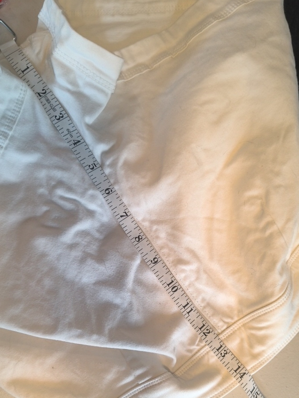 Express High Waist Cream Button Shorts - Picture 13 of 14